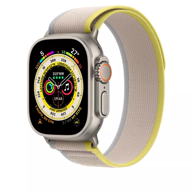 Correa Apple MQEG3ZM/A beige amarillo nailon smartwatch 130-180 mm