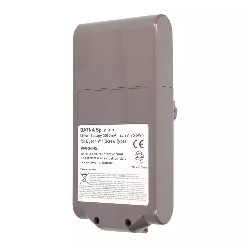 Pila Dyson para aspirador V11 tornillo 25,2 V 3000 mAh