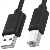 Cable USB 2.0 Unitek Y-C420GBK, USB-A a USB-B, 3 m, negro