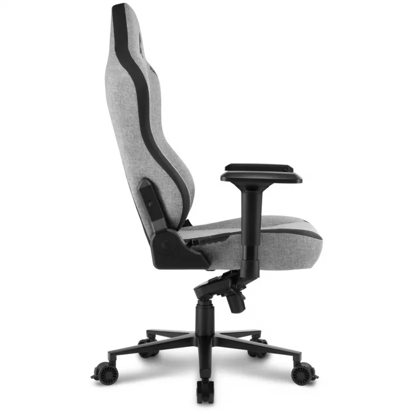 Silla gaming Sharkoon SKILLER SGS40 tejido con asiento y respaldo acolchados gris