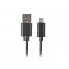 Cable USB-A a USB-C LANBERG CA-USBO-20CU-0018-BK — USB 2.0, 1,8 m, negro
