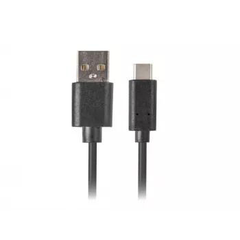 Cable USB-A a USB-C LANBERG CA-USBO-20CU-0018-BK — USB 2.0, 1,8 m, negro