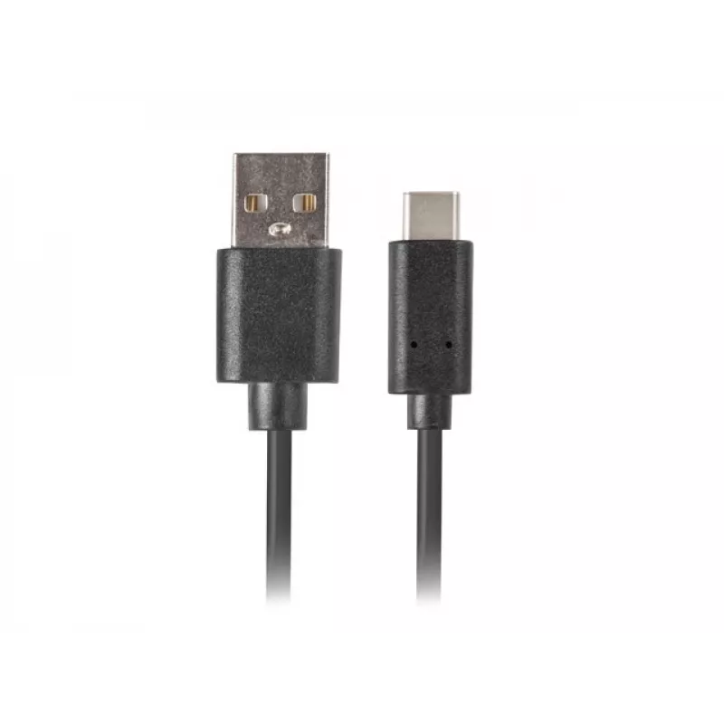 Cable USB-A a USB-C LANBERG CA-USBO-20CU-0018-BK — USB 2.0, 1,8 m, negro
