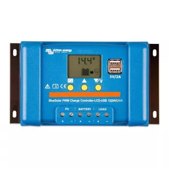 Regulador de carga solar Victron Energy BlueSolar PWM-LCD&USB 12/24V 30A