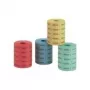 Etiquetas para bebidas HERLITZ 791780 — recambio 5×1000 etiquetas en azul, rojo, amarillo, verde