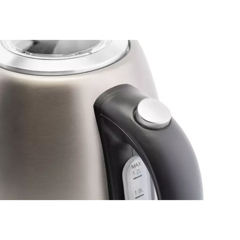 Hervidor de agua eléctrico ETA 1,2 L 2100 W, carcasa de acero inoxidable, gris