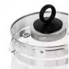 Adler Hervidor de agua | AD 1299 | Eléctrico | 2200 W | 1,5 L | Vidrio | Base giratoria 360° | Negro