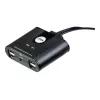 Dispositivo para compartir periféricos USB 2.0 de 2 puertos ATEN US224AT — USB Type-A, cable de 1,8 m, negro