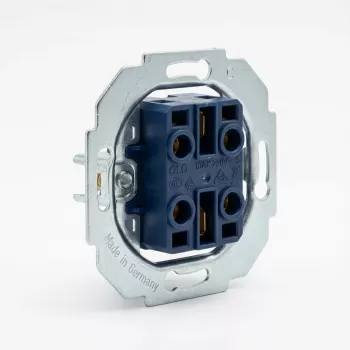Interruptor de tecla de pared Busch‑Jaeger 2000/5 US, lacado azul metálico