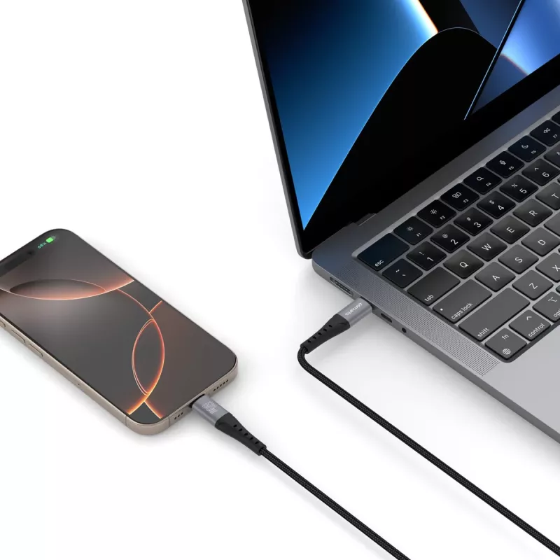 Cable USB 4smarts 541454 1,5 m USB-C negro