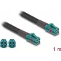 Cable coaxial DeLOCK 90139 1 m Mini FAKRA Z Aqua negro