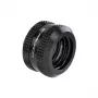 Racor para tubo rígido Barrow 16 mm G1/4 - conector de compresión recto negro para tubos rígidos de 16 mm