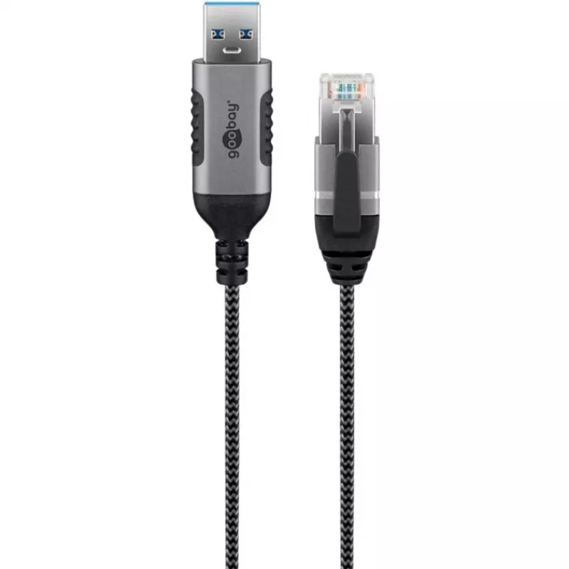 Cable Ethernet Goobay USB-A 3.0 a RJ45 fino 5 m – conecta router, módem o (74397)