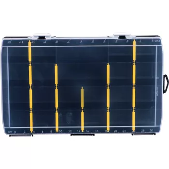 Stanley STST81681-1. Tipo de producto: caja de almacenamiento, color del producto: negro, amarillo, forma: rectangular. Ancho: 357 mm, profundidad: 229 mm, altura: 48 mm (STST8168