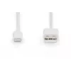 DIGITUS - Cable Lightning - Lightning (M) a USB (M) - 1,0 m - doble aislamiento - Blanco - moldeado - para Apple iPad/iPhone/iPod (Lightning) (DB-600106-010-W)