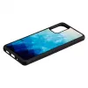 Funda protectora iKins para Samsung Galaxy S20+ — acabado blue lake negro