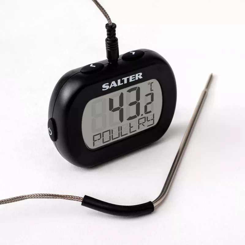 Termómetro digital de lectura instantánea Salter 515 BKCR, impermeable, para alimentos