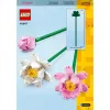 Set de construcción LEGO 40647 Lotus Flowers — Botanical Collection modelo modular, 220 piezas, altura 300 mm, edad 8+