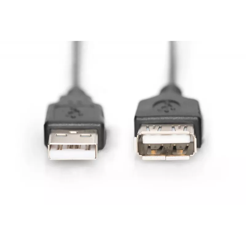 Digitus ASSMANN Basic - Cable alargador USB - USB Type-A, 4 polos (M) - USB Type-A, 4 polos (H) - 3 m (USB/USB 2.0) - Encapsulado - Negro (AK-300200-030-S)