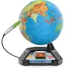 Globo terráqueo interactivo de vídeo VTech 80-605404 — globo terráqueo parlante educativo con contenido de audio e interactivo