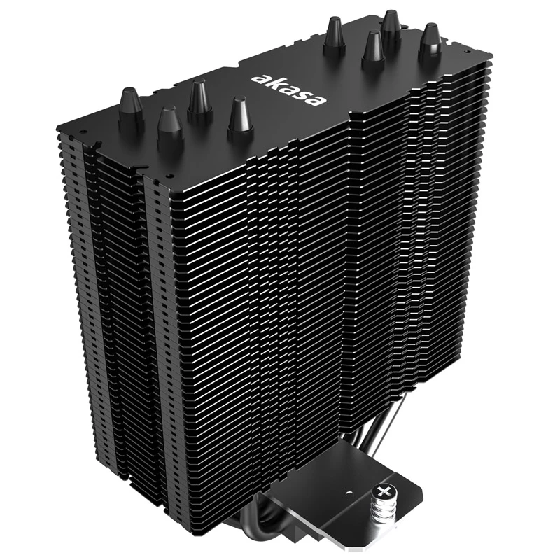 Disipador de aire Akasa Alucia H4 12 cm negro azul rodamiento hidrodinámico
