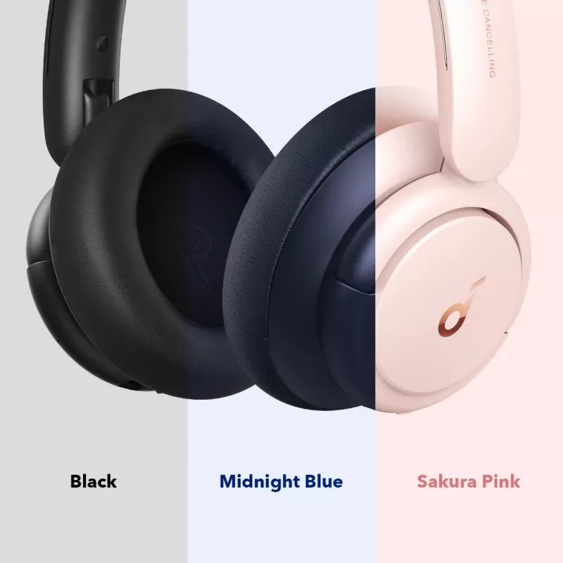 Auriculares Soundcore by Anker Life Q30 Hybrid Active Noise Cancelling con varios modos, sonido Hi-Res, 40 horas de reproducción, llamadas nítidas, carga rápida