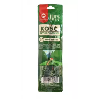 Barra masticable MACED Hueso de jamón de Parma 500 g — masticable natural de cerdo, 2×250 g, para perros adultos medianos y grandes