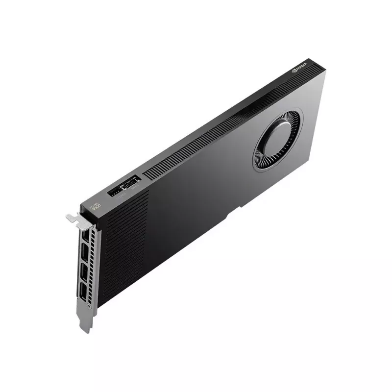 PNY RTX PRO 4000 Blackwell, 24 GB GDDR7 ECC 192-Bit, 140 W, PCI Express 5.0 x16, 4 x DisplayPort 2.1, chapa ATX, 1x cable de alimentación CEM5 16-Pin, FHML Single Slot, Small Box