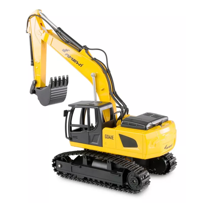 Set Amewi 2 en 1 de camión grúa y excavadora G836E/G041E 1:24 RTR