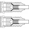 Goobay cable de antena SAT (tipo 135 dB), apantallado cuádruple, 5 m, blanco - dorado, conector F > conector F (70644)