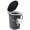 Cubo de inodoro portátil GreenBlue GB320AG — modelo turístico ligero, contenedor de residuos portátil compacto