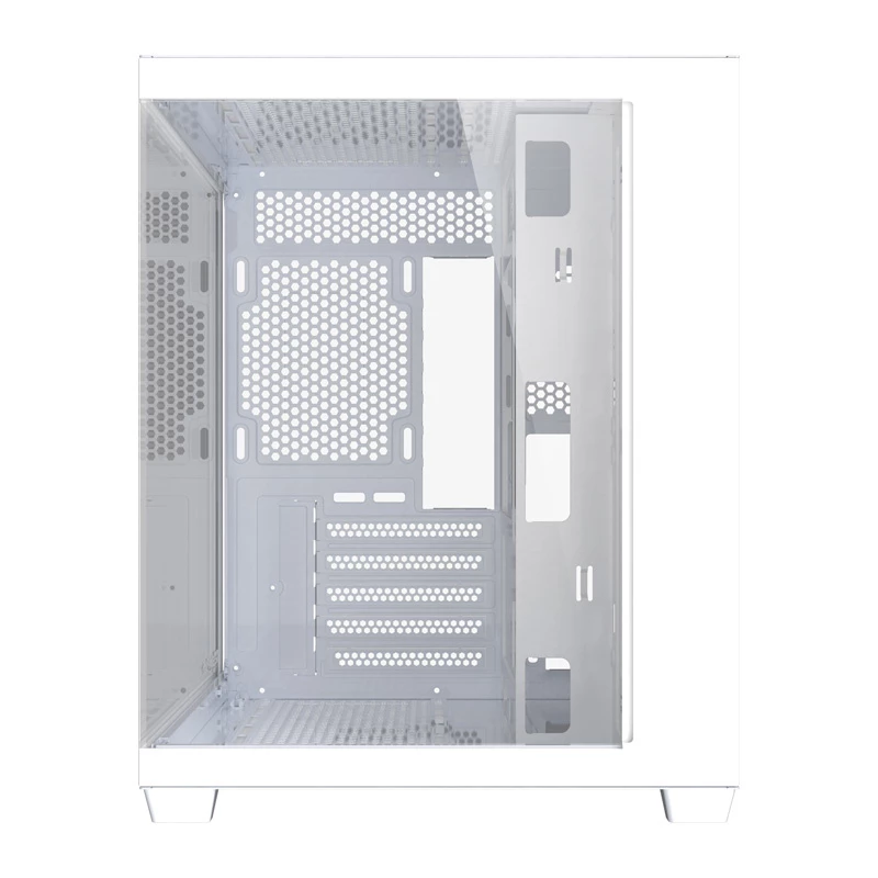 Caja de PC DarkFlash B275 (blanca) Compatible con Mid-Tower ATX, E/S frontal, cristal templado