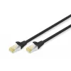 Cable de conexión Digitus CAT 6A S/FTP RJ-45 7 m, Negro