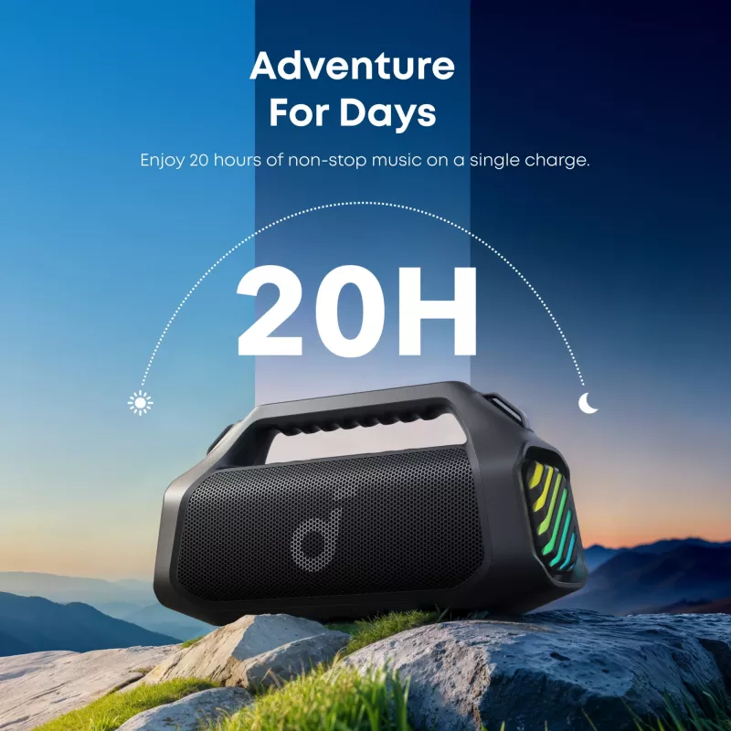 Sistema de altavoces portátil 2.1 Soundcore Boom 2 Pro negro