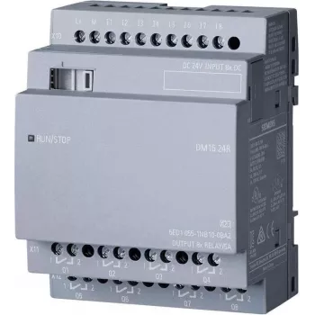 Siemens LOGO DM16 24R módulo de E/S digital y analógico canal de relé (6ED1055-1NB10-0BA2)