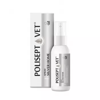 Espray para heridas JM Sante Polisept Vet 50 ml para perros y gatos, frasco de plástico de 50 ml