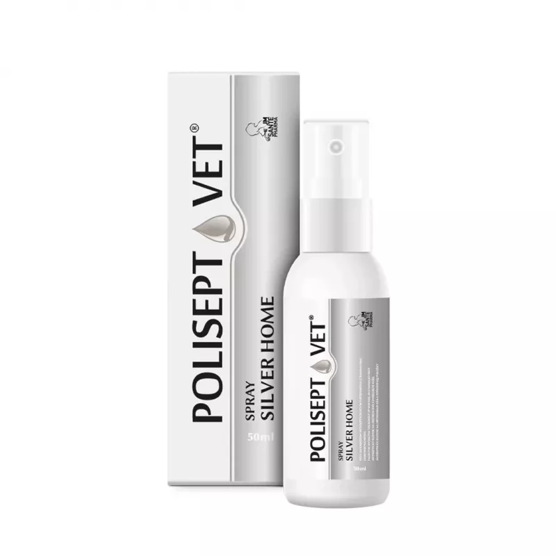 Espray para heridas JM Sante Polisept Vet 50 ml para perros y gatos, frasco de plástico de 50 ml