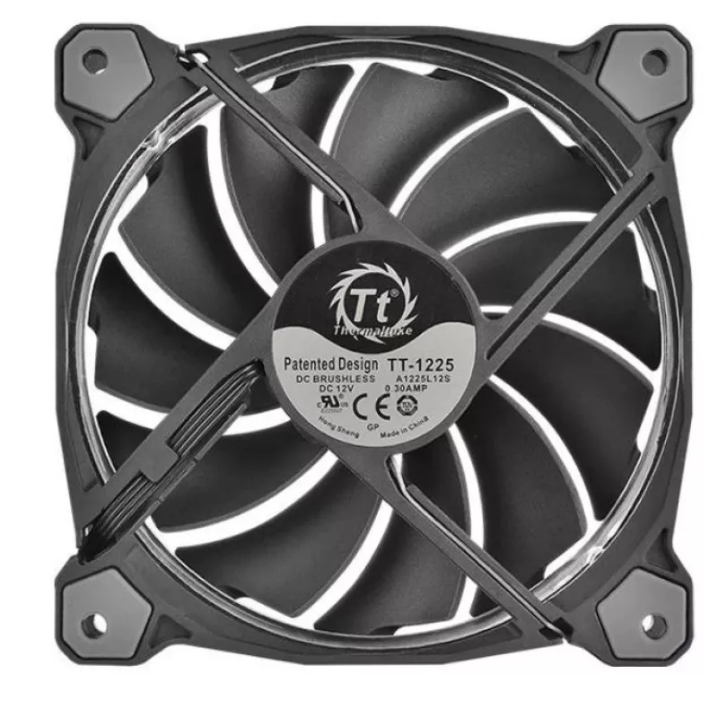 Thermaltake Riing 12 RGB TT Premium Edition CL-F049-PL12SW-A ventiladores de caja, 3 uds., 120 mm, 1400 rpm, RGB