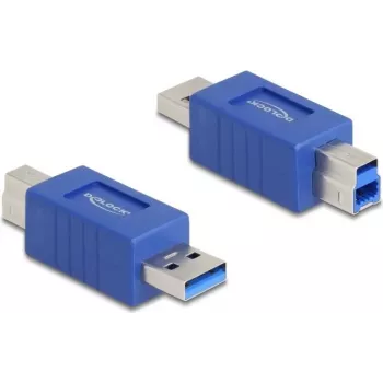 DeLOCK 67213 adaptador de cable USB Type-A USB Type-B azul
