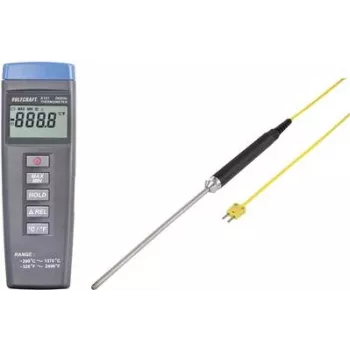 VOLTCRAFT K101 + TP 208 termómetro -200 a +1370 °C sonda Type K