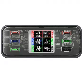 Estación de carga 360W 5xUSB-C + 1xUSB-A GaN