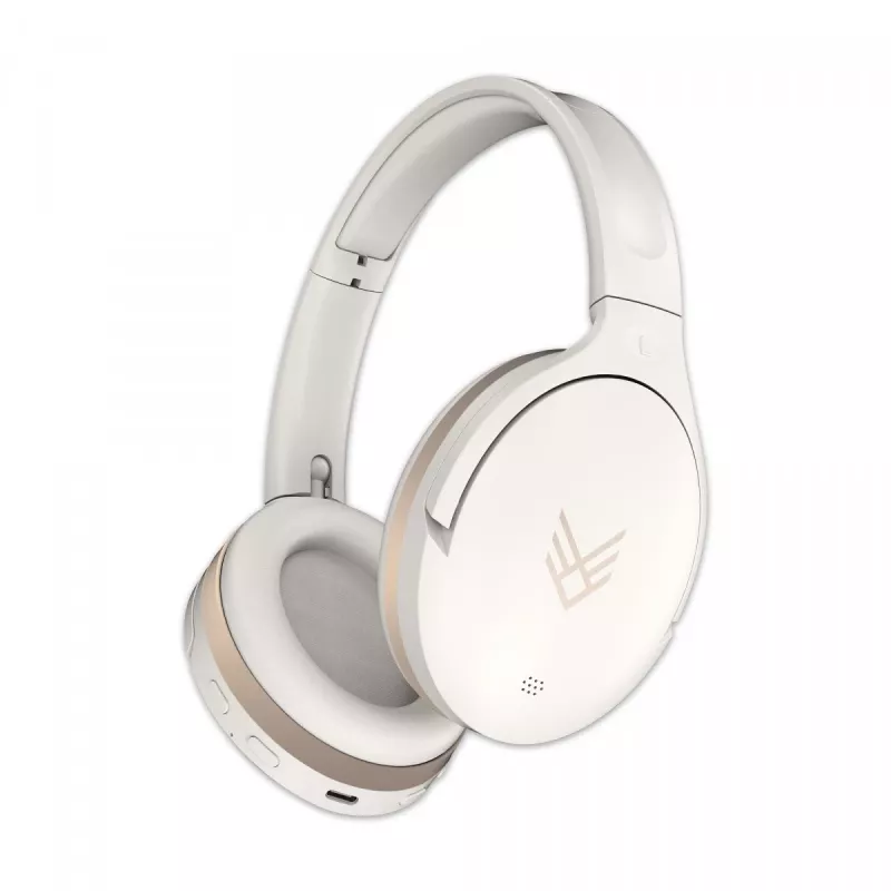 Auriculares inalámbricos supraaurales Audeeo Serene Hush Pro, crema