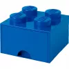 Cajón LEGO Brick Drawer 4 azul, caja de almacenamiento azul