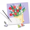 Set de pintar por números Ravensburger CreArt - cuadro ramo de tulipanes, modelo 25518