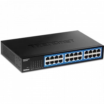 TRENDnet TEG S25D - Switch - 24 x 10/100/1000 - sobremesa, montaje en rack - compatible con TAA (TEG-S25D)