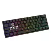 Teclado mecánico gaming SAVIO BLACKOUT X2 BROWN 61 teclas 60% USB QWERTY RGB Outemu Brown