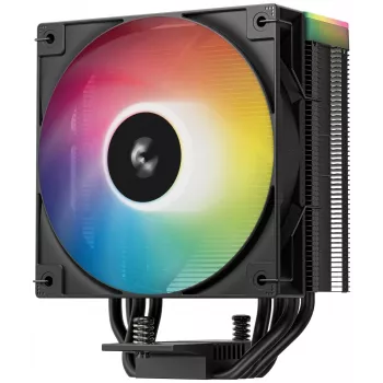 Ventilador DeepCool AG400 BK ARGB V2 120 mm negro — ventilador de CPU de 120 mm con rodamiento hidráulico, compatibilidad multisocket