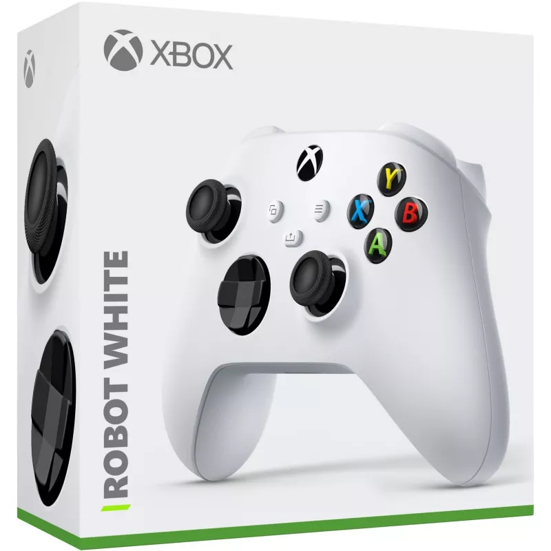 Microsoft Xbox Wireless Controller - Gamepad - Inalámbrico - Bluetooth - Robot White - para PC, Microsoft Xbox One, Android, Microsoft Xbox Series S, Microsoft Xbox Series X