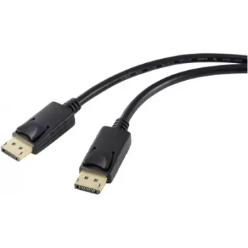 Renkforce cable de conexión DisplayPort conector DisplayPort macho, conector DisplayPort macho 2,00 m negro RF-5245268 cable DisplayPort 1.2 (RF-5245268)