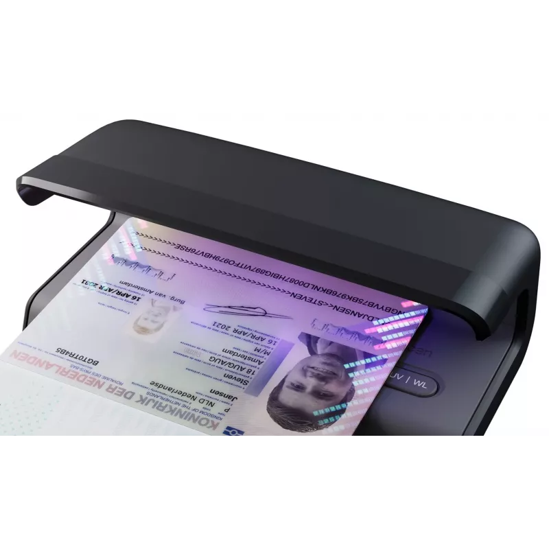 Detector de billetes falsos Safescan 131-0723 negro UV multdivisa